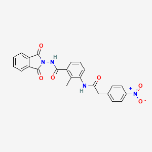 N-(1,3-dioxo-1,3-dihydro-2H-isoindol-2-yl)-2-methyl-3-{[(4-nitrophenyl)acetyl]amino}benzamide