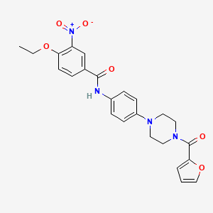 4-ethoxy-N-{4-[4-(2-furoyl)-1-piperazinyl]phenyl}-3-nitrobenzamide