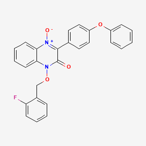 1-[(2-fluorobenzyl)oxy]-3-(4-phenoxyphenyl)-2(1H)-quinoxalinone 4-oxide