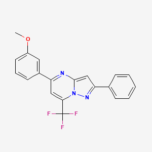 5-(3-methoxyphenyl)-2-phenyl-7-(trifluoromethyl)pyrazolo[1,5-a]pyrimidine