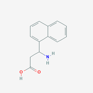 molecular formula C13H13NO2 B035152 3-Amino-3-(naphthalen-1-yl)propanoic acid CAS No. 100393-41-7