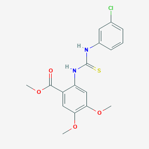 Methyl 2-{[(3-chlorophenyl)carbamothioyl]amino}-4,5-dimethoxybenzoate