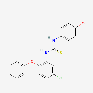 molecular formula C20H17ClN2O2S B3515252 1-(5-Chloro-2-phenoxyphenyl)-3-(4-methoxyphenyl)thiourea 