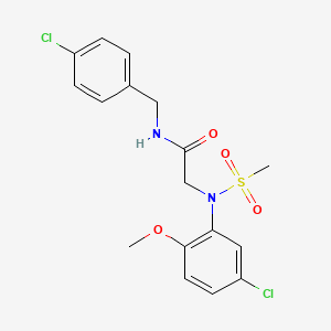 N~1~-(4-chlorobenzyl)-N~2~-(5-chloro-2-methoxyphenyl)-N~2~-(methylsulfonyl)glycinamide