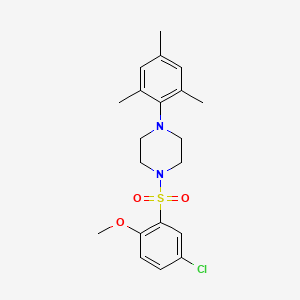 1-[(5-chloro-2-methoxyphenyl)sulfonyl]-4-mesitylpiperazine