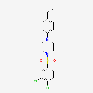 1-(3,4-Dichlorobenzenesulfonyl)-4-(4-ethylphenyl)piperazine