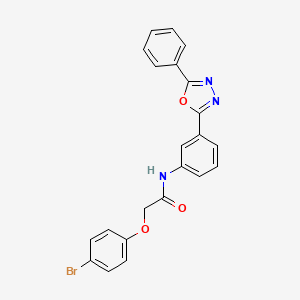 2-(4-bromophenoxy)-N-[3-(5-phenyl-1,3,4-oxadiazol-2-yl)phenyl]acetamide