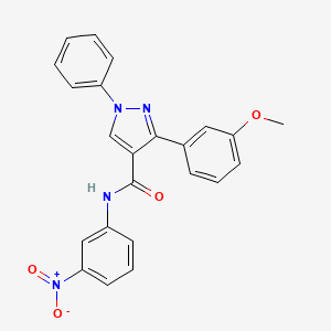 3-(3-methoxyphenyl)-N-(3-nitrophenyl)-1-phenylpyrazole-4-carboxamide