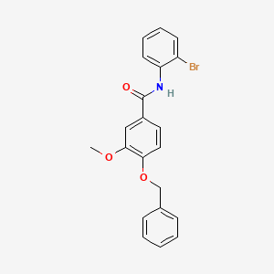 4-(benzyloxy)-N-(2-bromophenyl)-3-methoxybenzamide