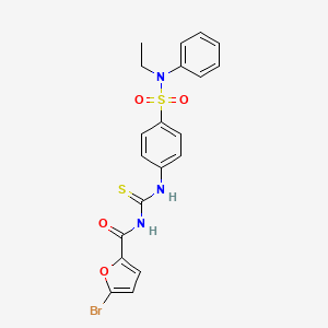 5-bromo-N-{[(4-{[ethyl(phenyl)amino]sulfonyl}phenyl)amino]carbonothioyl}-2-furamide