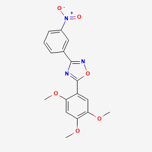 3-(3-nitrophenyl)-5-(2,4,5-trimethoxyphenyl)-1,2,4-oxadiazole