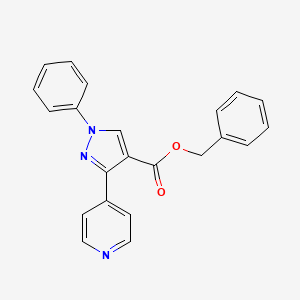 benzyl 1-phenyl-3-(4-pyridinyl)-1H-pyrazole-4-carboxylate