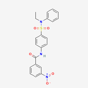 N-(4-{[ethyl(phenyl)amino]sulfonyl}phenyl)-3-nitrobenzamide