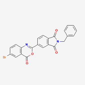 molecular formula C23H13BrN2O4 B3515505 2-benzyl-5-(6-bromo-4-oxo-4H-3,1-benzoxazin-2-yl)-1H-isoindole-1,3(2H)-dione 