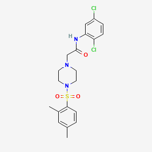 N-(2,5-dichlorophenyl)-2-{4-[(2,4-dimethylphenyl)sulfonyl]piperazinyl}acetamid e