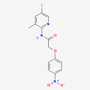 N-(5-iodo-3-methylpyridin-2-yl)-2-(4-nitrophenoxy)acetamide