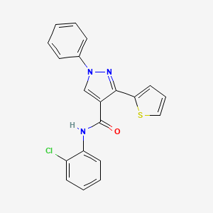 N-(2-chlorophenyl)-1-phenyl-3-(2-thienyl)-1H-pyrazole-4-carboxamide