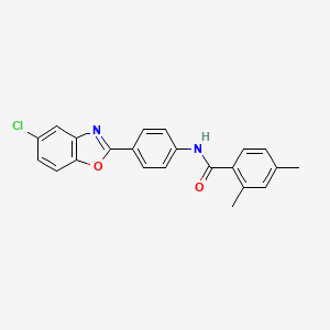 N-[4-(5-chloro-1,3-benzoxazol-2-yl)phenyl]-2,4-dimethylbenzamide