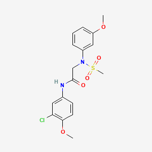 N~1~-(3-chloro-4-methoxyphenyl)-N~2~-(3-methoxyphenyl)-N~2~-(methylsulfonyl)glycinamide