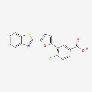 3-[5-(1,3-Benzothiazol-2-yl)furan-2-yl]-4-chlorobenzoic acid