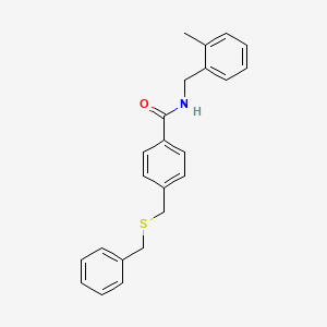 4-[(benzylthio)methyl]-N-(2-methylbenzyl)benzamide