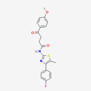 N-[4-(4-fluorophenyl)-5-methyl-1,3-thiazol-2-yl]-4-(4-methoxyphenyl)-4-oxobutanamide