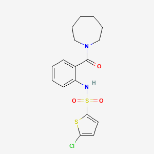 N-[2-(azepane-1-carbonyl)phenyl]-5-chlorothiophene-2-sulfonamide