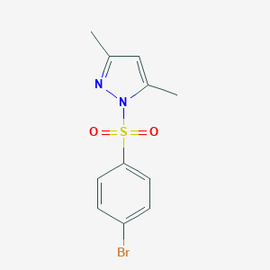B351576 1-(4-Bromophenyl)sulfonyl-3,5-dimethylpyrazole CAS No. 13658-69-0