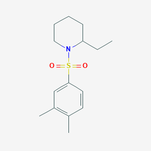 B351578 1-(3,4-Dimethylphenyl)sulfonyl-2-ethylpiperidine CAS No. 423151-79-5