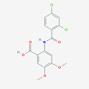 2-[(2,4-dichlorobenzoyl)amino]-4,5-dimethoxybenzoic acid