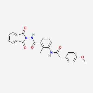 N-(1,3-dioxo-1,3-dihydro-2H-isoindol-2-yl)-3-{[(4-methoxyphenyl)acetyl]amino}-2-methylbenzamide