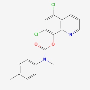 5,7-dichloro-8-quinolinyl methyl(4-methylphenyl)carbamate