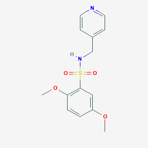 B351587 [(2,5-Dimethoxyphenyl)sulfonyl](4-pyridylmethyl)amine CAS No. 499985-50-1