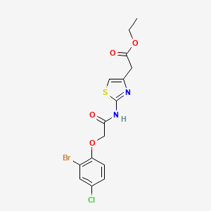 ethyl (2-{[(2-bromo-4-chlorophenoxy)acetyl]amino}-1,3-thiazol-4-yl)acetate