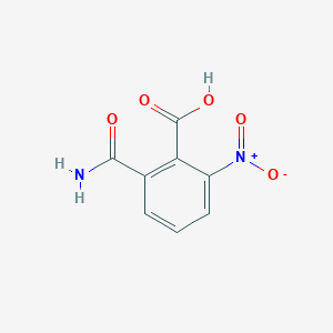 molecular formula C8H6N2O5 B035159 2-Carbamoyl-6-nitrobenzoic Acid CAS No. 107990-50-1