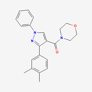 4-{[3-(3,4-dimethylphenyl)-1-phenyl-1H-pyrazol-4-yl]carbonyl}morpholine