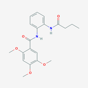 molecular formula C20H24N2O5 B3515924 N-[2-(butanoylamino)phenyl]-2,4,5-trimethoxybenzamide 