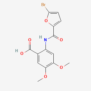 2-[(5-bromo-2-furoyl)amino]-4,5-dimethoxybenzoic acid