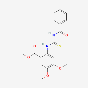 Methyl 4,5-dimethoxy-2-{[(phenylcarbonyl)carbamothioyl]amino}benzoate