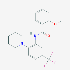 2-methoxy-N-[2-piperidin-1-yl-5-(trifluoromethyl)phenyl]benzamide