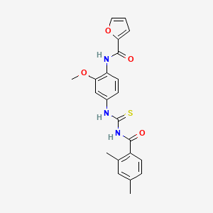 N-[4-({[(2,4-dimethylbenzoyl)amino]carbonothioyl}amino)-2-methoxyphenyl]-2-furamide