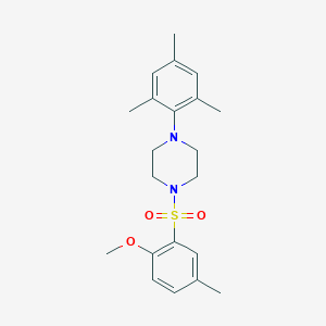 molecular formula C21H28N2O3S B3516048 1-mesityl-4-[(2-methoxy-5-methylphenyl)sulfonyl]piperazine 