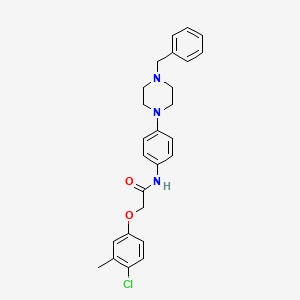 N-[4-(4-benzyl-1-piperazinyl)phenyl]-2-(4-chloro-3-methylphenoxy)acetamide