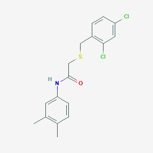 2-[(2,4-dichlorobenzyl)thio]-N-(3,4-dimethylphenyl)acetamide