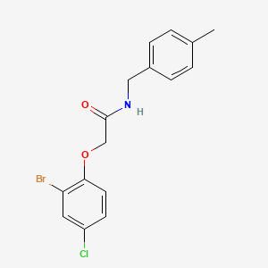 2-(2-bromo-4-chlorophenoxy)-N-(4-methylbenzyl)acetamide