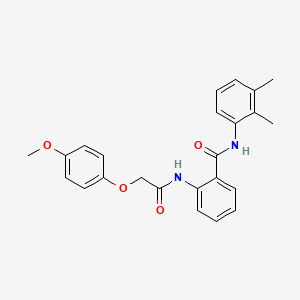 molecular formula C24H24N2O4 B3516096 N-(2,3-dimethylphenyl)-2-{[(4-methoxyphenoxy)acetyl]amino}benzamide 