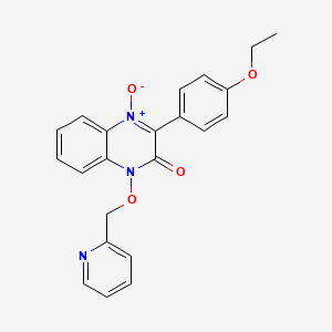 3-(4-ethoxyphenyl)-1-(2-pyridinylmethoxy)-2(1H)-quinoxalinone 4-oxide