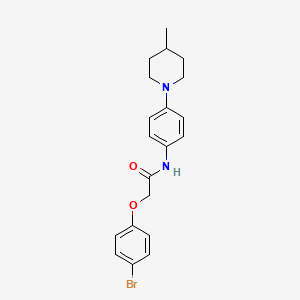 2-(4-bromophenoxy)-N-[4-(4-methylpiperidin-1-yl)phenyl]acetamide