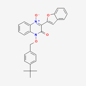 3-(1-benzofuran-2-yl)-1-[(4-tert-butylbenzyl)oxy]-2(1H)-quinoxalinone 4-oxide