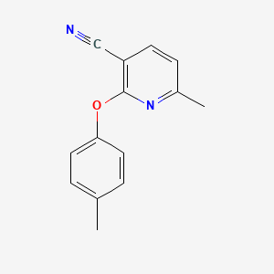 molecular formula C14H12N2O B3516145 6-Methyl-2-(4-methylphenoxy)-3-pyridinecarbonitrile CAS No. 84703-19-5